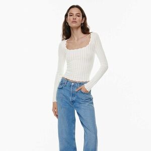 Aritzia Wilfred⎜PARCEL SWEATER⎜LIGHT BIRCH